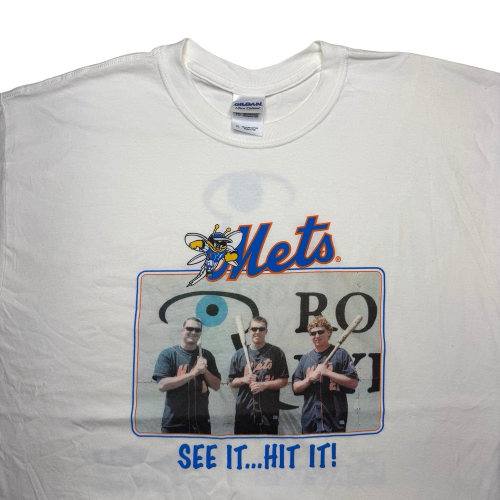 2000s Binghamton Mets minor league baseball promo shirt